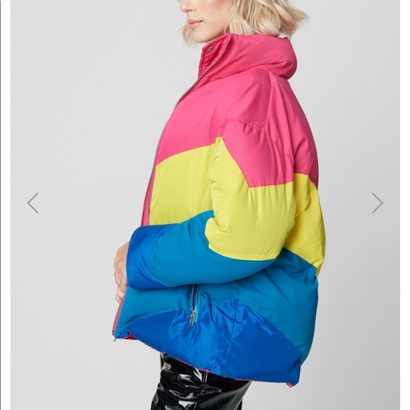 Blank NYC | Temptations Reversible Puffer Jacket M - Picture 4 of 15